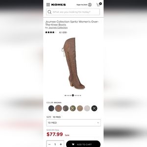 Journee Collection Spritz Women's Over-The-Knee Boots